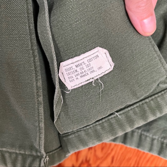 Vintage OG 107 sateen army shirt - Picture 6 of 6